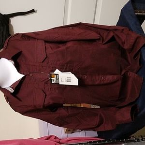 5.11 Spitfire Shooting Shirt women size small color Maroon